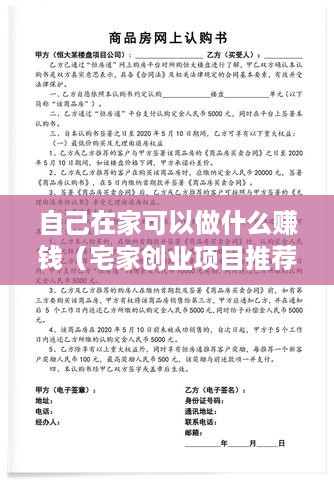 自己在家可以做什么赚钱（宅家创业项目推荐）