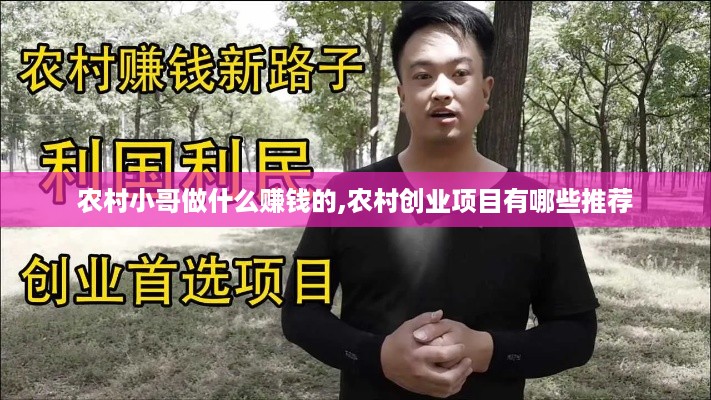 农村小哥做什么赚钱的,农村创业项目有哪些推荐