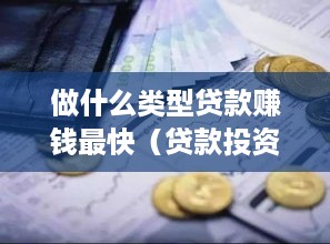 做什么类型贷款赚钱最快（贷款投资的利润最高方式）