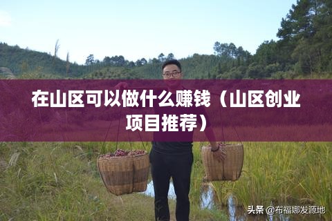 在山区可以做什么赚钱（山区创业项目推荐）