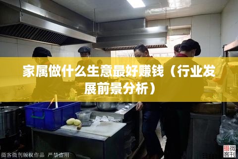 家属做什么生意最好赚钱（行业发展前景分析）