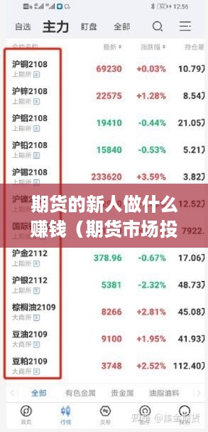 期货的新人做什么赚钱（期货市场投资技巧）