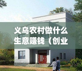 义乌农村做什么生意赚钱（创业项目推荐）