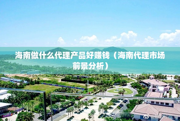 海南做什么代理产品好赚钱（海南代理市场前景分析）