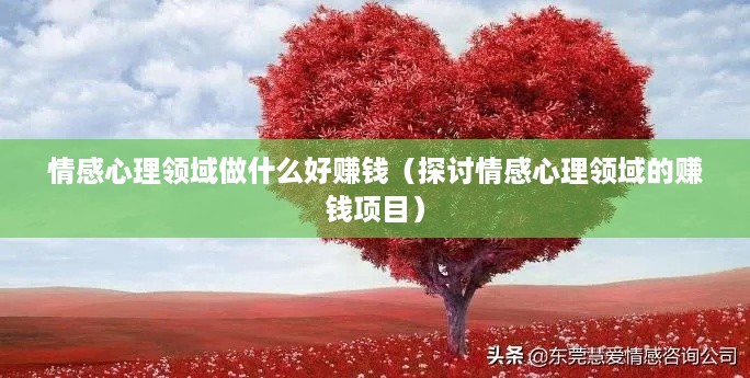 情感心理领域做什么好赚钱（探讨情感心理领域的赚钱项目）