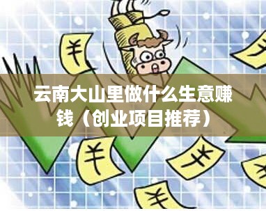 云南大山里做什么生意赚钱（创业项目推荐）