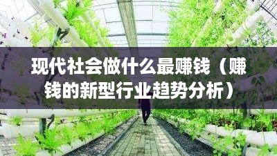 现代社会做什么最赚钱（赚钱的新型行业趋势分析）