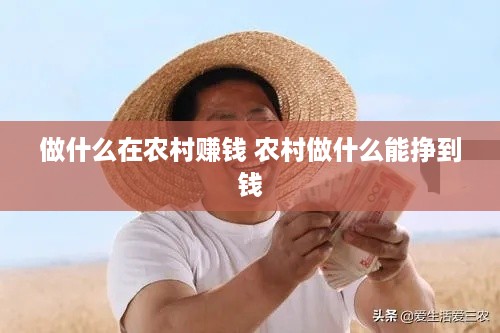 做什么在农村赚钱 农村做什么能挣到钱