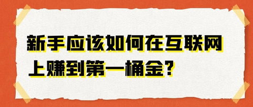 新人如何通过网络赚钱（新手上路赚钱攻略）