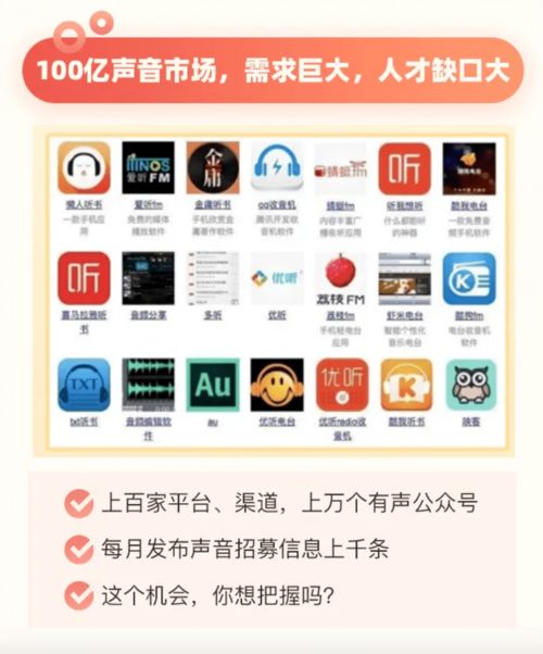 用声音赚钱的无限可能，从配音演员到音频制作，掌握这些技能让你轻松实现财务自由